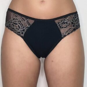 Slip Pizzo Laterale Nero